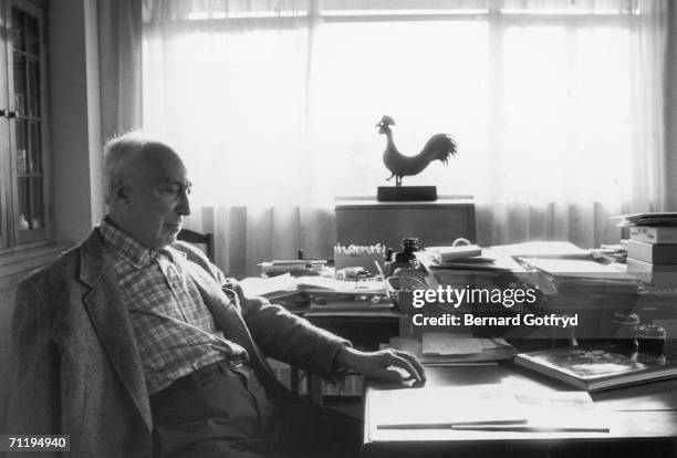 Hungarian-born photographer Andre Kertesz at his home in New York City, November 1982.