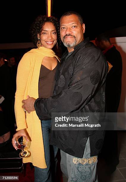 Actor Laurence Fishburne and wife Gina Torres attend Sundance Channel's "House Of Boateng" celebration sponsored by Miller Genuine Draft and GQ...