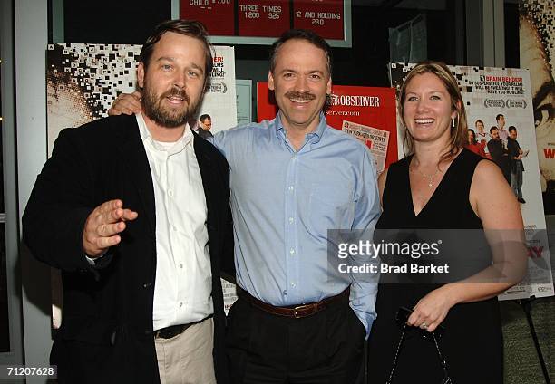 Director Patrick Creadon, New York Times Crossword editor Will Shortz and Producer Christine O'Malley arrive to the special New York screening of...
