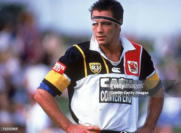 Mark Geyer of the Western Reds looks dejected during a ARL match held in Sydney, Australia.
