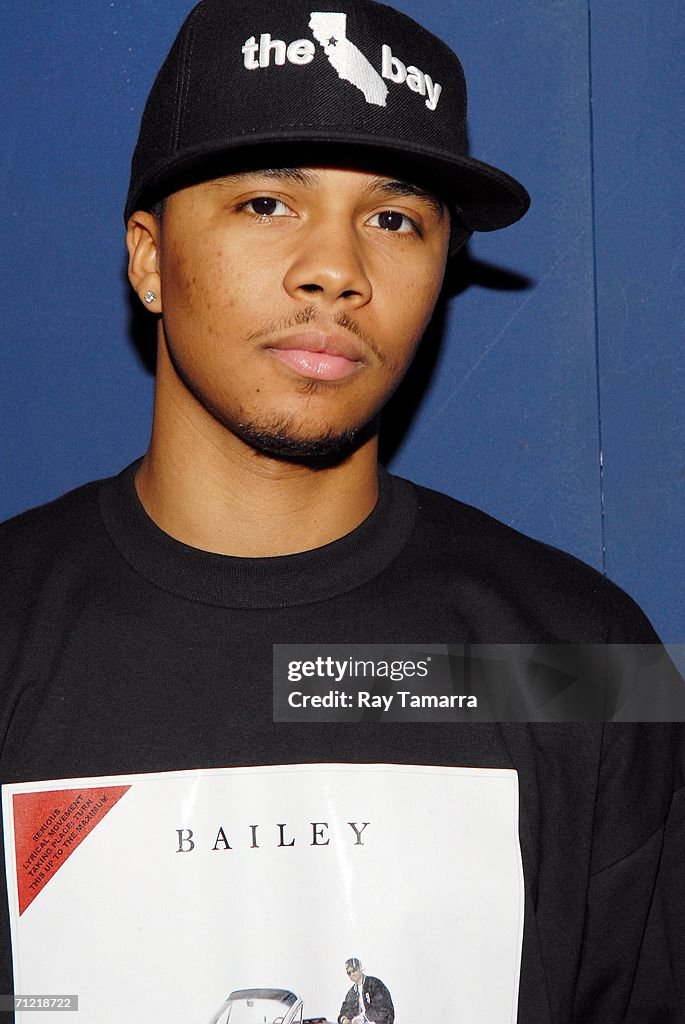 J. Valentine Rapper Recording artist J Valentine and Luke attend J Records' New Artist ...