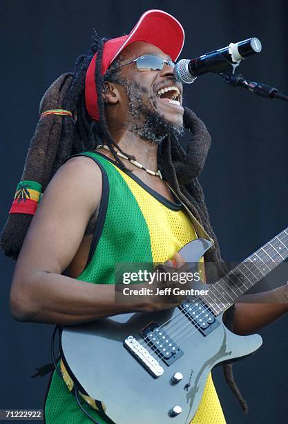 David Hinds of Steel Pulse performs during the first day at the 2006 Bonnaroo Music & Arts Festival on June 16, 2006 in Manchester, Tennessee. The...