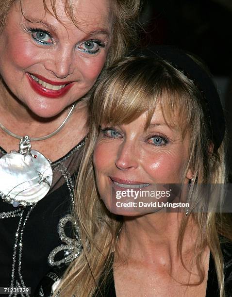Composer Carol Connors and actress Bo Derek attend the Friars of Beverly Hills celebrity fundraiser dinner gala presenting their Life Achievement...