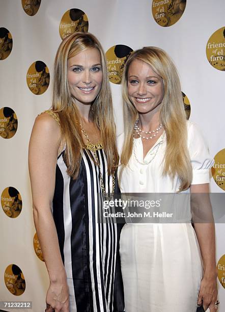 Molly Sims and Christine Taylor arrive at the 4th Annual Friends Of El Faro Fundraiser being held at the Music Box at the Henry Fonda Theatre on June...