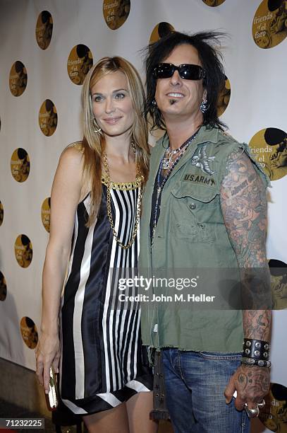 Molly Sims and Nikki Sixx arrive at the 4th Annual Friends Of El Faro Fundraiser being held at the Music Box at the Henry Fonda Theatre on June 17,...