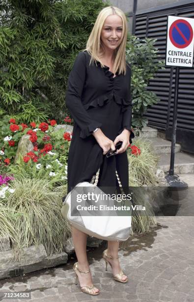 Italian designer Frida Giannini, creative director of Gucci women's wear, arrives at the Premio Bellisario ceremony at Confindustria Auditorium on...