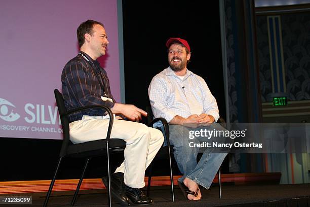 Will Shortz and Director Patrick Creadon discuss their film, "Wordplay" at Silverdocs on June 18, 2006 at Silver Spring, Maryland.