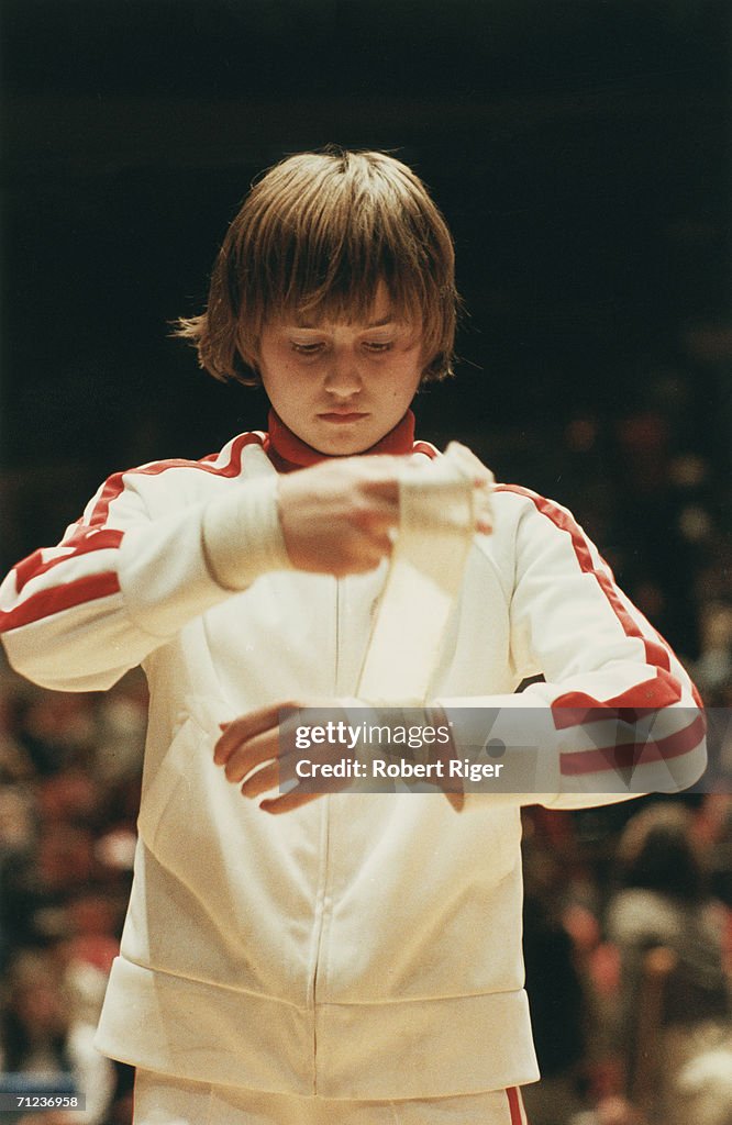 Comaneci Prepares To Compete