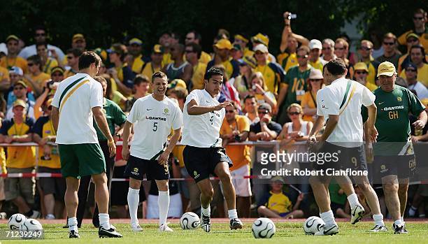 General view during the Australian training session at the Otto-Meister Stadium June 19, 2006 in Oehringen, Germany.