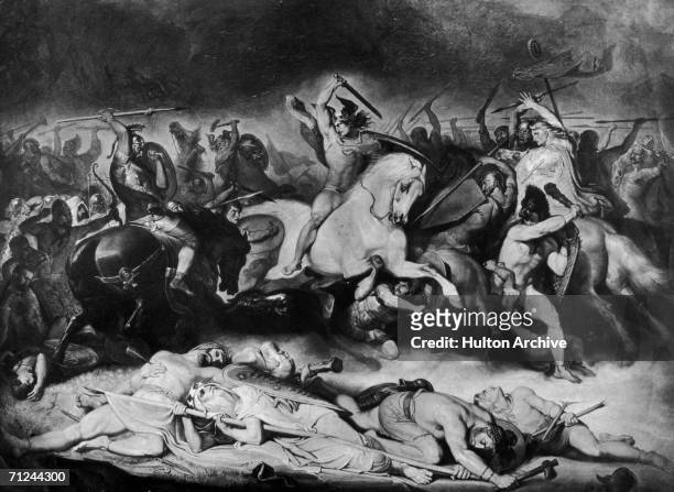 Roman general Germanicus defeats Arminius of the Cherusci at the Battle of the Weser River, in revenge for the Battle of the Teutoburg Forest four...