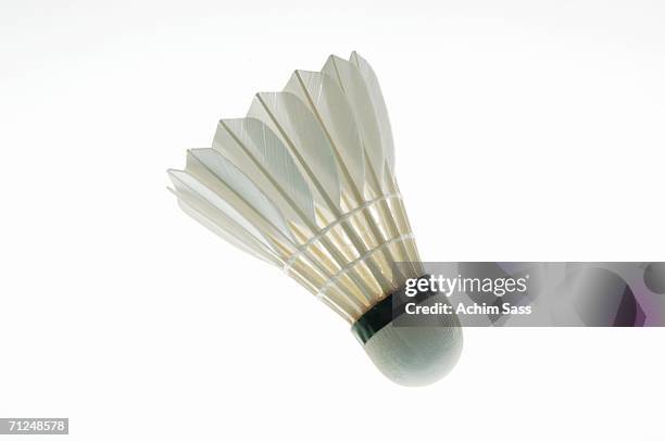 shuttlecock, close-up - birdie stock pictures, royalty-free photos & images