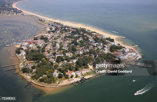 Some of the most expensive housing in the UK can be found on this peninsula of sand called Sandbanks in this aerial photo taken on June 8, 2006 above...