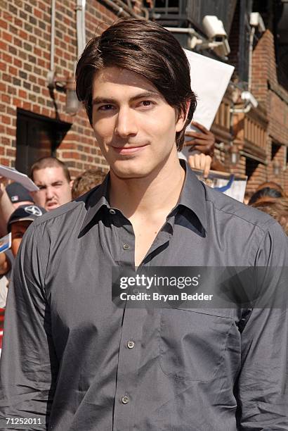 David Routh 17 Brittany Murphy Brandon Routh Arrive At The Late Show With David ...