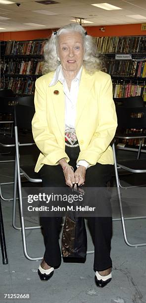 Noel Neill, the original Lois Lane, appears at Rocket Video on June 20, 2006 in Los Angeles, California.