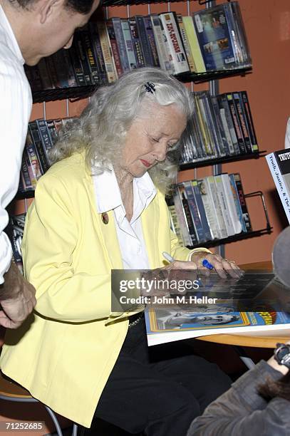 Noel Neill, the original Lois Lane, appears at Rocket Video on June 20, 2006 in Los Angeles, California.