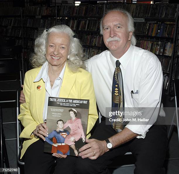 Noel Neill and Larry Thomas Ward, author of "Truth, Justice, & The American Way, The Life and Times of Noel Neill The Original Lois Lane" appear at...