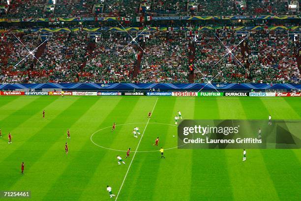 General view during the FIFA World Cup Germany 2006 Group D match between Portugal and Mexico at the Stadium Gelsenkirchen on June 21, 2006 in...