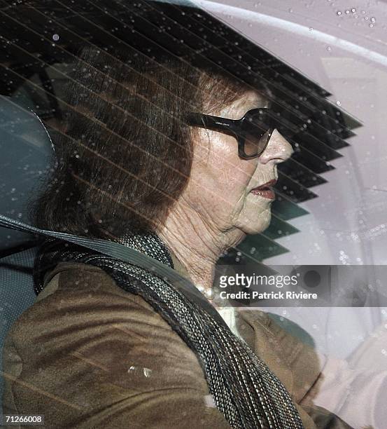 Nicole Kidman's mother Janelle arrives at Nicole's Harbour Mansion on June 22, 2006 in Sydney, Australia.