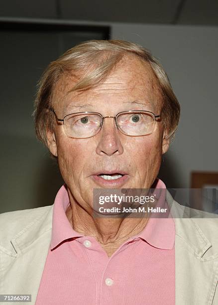 Adam West celebrates the 100th episode of "The Family Guy" on June 21, 2006 in Los Angeles, California.