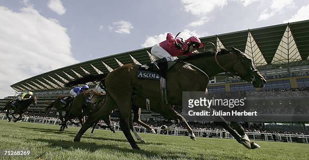 Michael Hills and Mont Etoile land The Ribblesdale Stakes run at Ascot on June 22 in Ascot, England. Today was the Third day of The Royal Meeting...