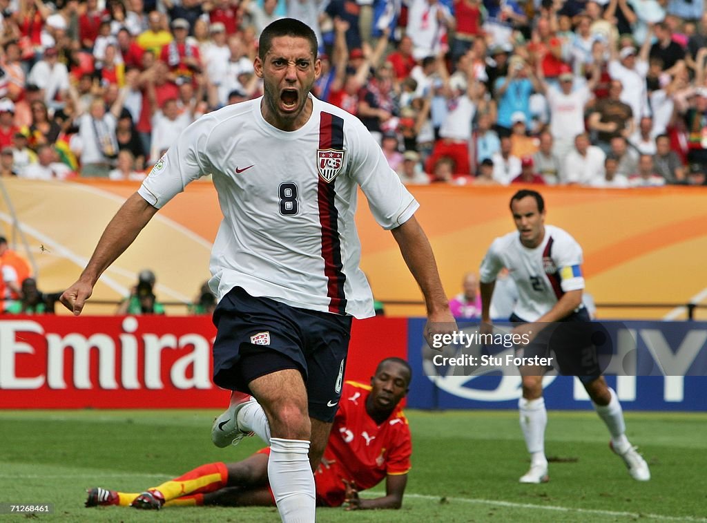 Clint Dempsey of USA celebrates his goal during the FIFA World Cup News  Photo - Getty Images