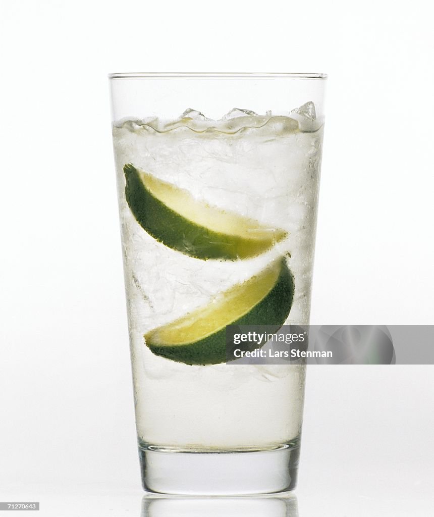 A drink with lime.