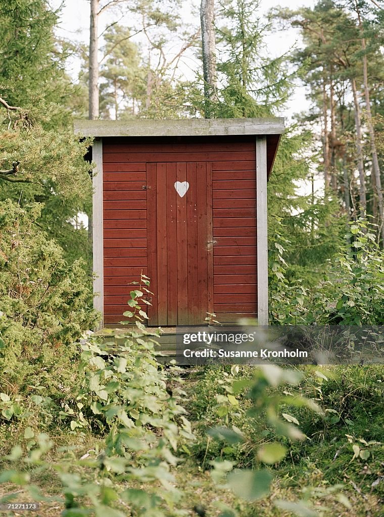 An outdoor loo.