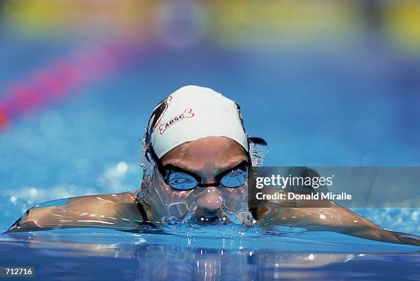 Kristy Kowal swims during the US Olympic Swim Trials at the University of Indiana Nataorium in Indianapolis, Indiana.Mandatory Credit: Donald Miralle...