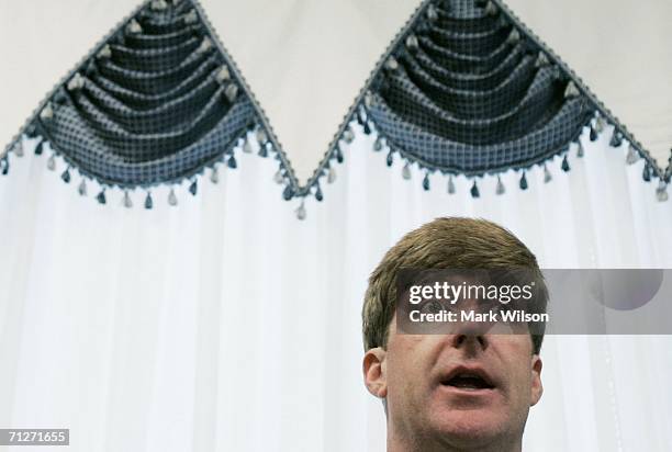 Rep. Patrick Kennedy speaks during a briefing on drug abuse June 22, 2006 in Washington, DC. Kennedy plead guilty to driving under the influence of...