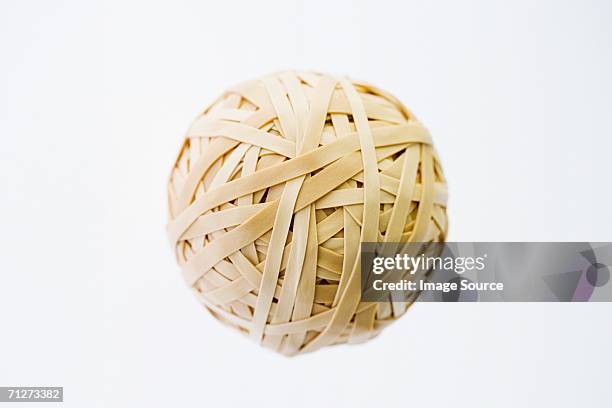 ball of rubber bands - elastic band ball ストックフォトと画像