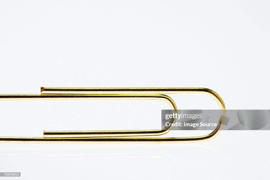 Golden paperclip