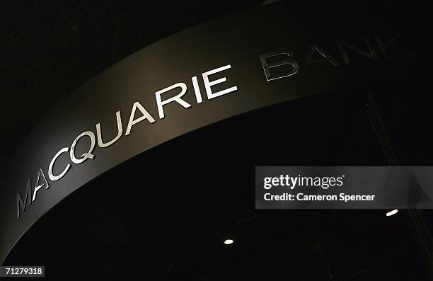 The Australian headquarters for Macquarie Bank are seen June 23, 2006 in Sydney, Australia. Macquarie Bank has begun analyzing bookwork of England's...