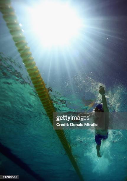 Erik Vendt of the USA swims in the Men's 400M Individual Medley Preliminary Heats during the Santa Clara XXXIX International Swim Meet, part of the...