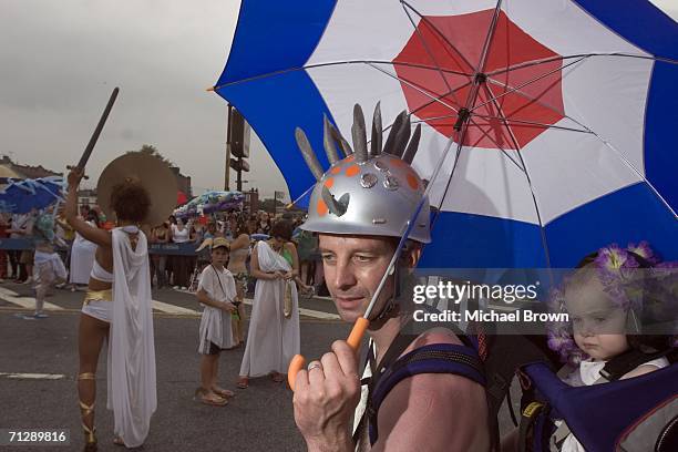 Participants take part in the 2006 Mermaid Parade, the nation's largest art parade, June 24, 2006 on Coney Island in the Brooklyn borough of New York...