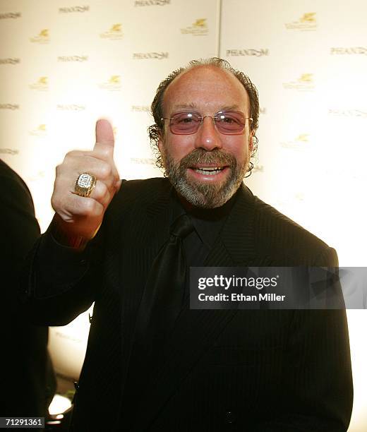 Manager Bernie Yuman arrives at the opening night performance of "Phantom - The Las Vegas Spectacular" at the Venetian Resort Hotel Casino June 24,...