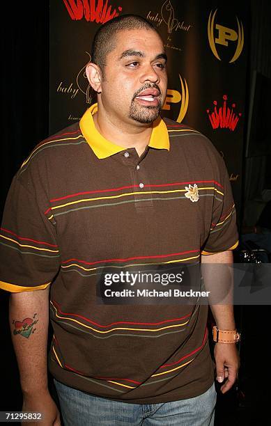 Rapper Heavy D arrives at the 3rd Annual WOrk Hard, Play Harder Lounge at the W Hotel on June 25, 2006 in Los Angeles, California.
