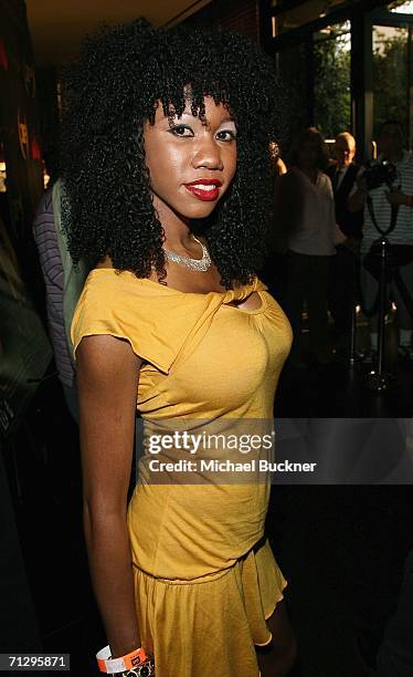 Actress Natasha Budhi arrives at the 3rd Annual WOrk Hard, Play Harder Lounge at the W Hotel on June 25, 2006 in Los Angeles, California.