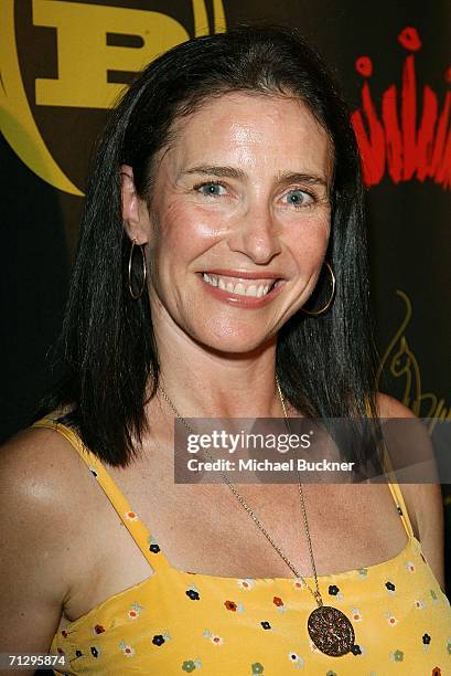 Actress Mimi Rogers arrives at the 3rd Annual WOrk Hard, Play Harder Lounge at the W Hotel on June 25, 2006 in Los Angeles, California.