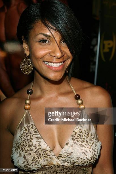 Singer Teedra Moses arrives at the 3rd Annual WOrk Hard, Play Harder Lounge at the W Hotel on June 25, 2006 in Los Angeles, California.