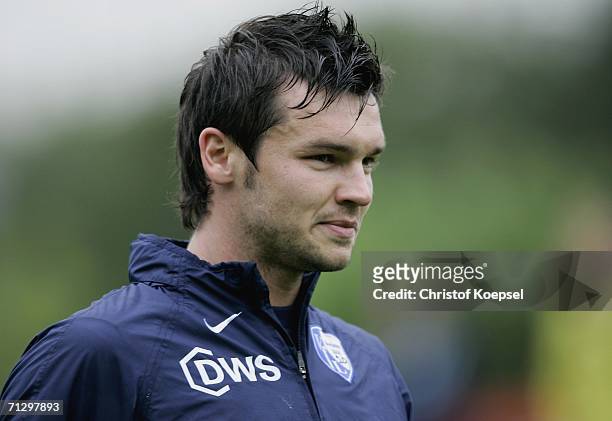 Benjamin Auer looks on during the Training Session of VfL Bochum on June 26, 2006 in Bochum, Germany.