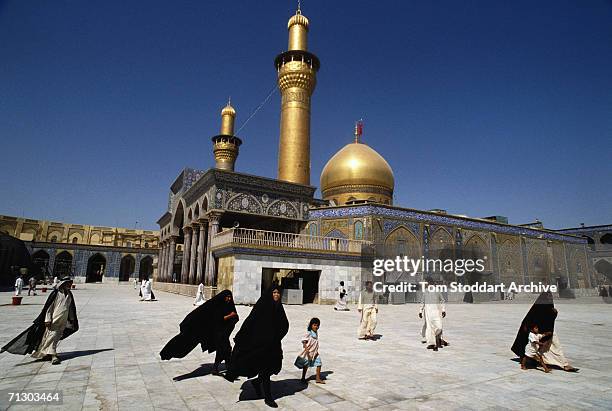 The golden mosque at the holy city of Kerballa, Iraq.