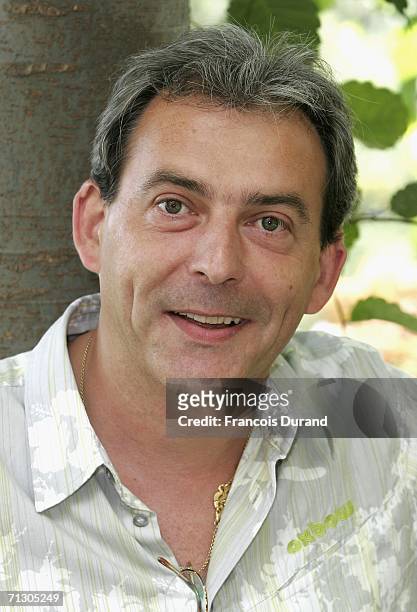 French actor Franck Capillery poses at the photocall for "Une femme d'honneur" TV series during the 46th annual Monte Carlo Television Festival at...