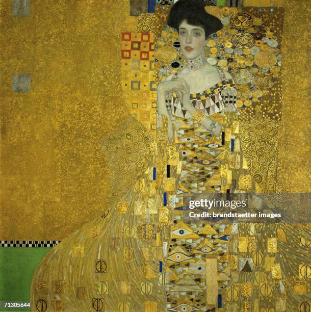Portrait of Adele Bloch-Bauer I. D150. 138 : 138 cm. Oil on Canvas by Gustav Klimt. 1907. [Bildnis Adele Bloch-Bauer I. D150. 138 : 138 cm. Oel/Lwd....