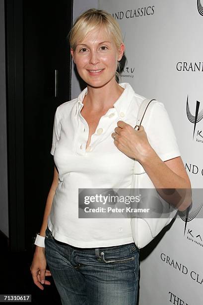 Actress Kelly Rutherford attends the Grand Classics Screening of "The King of Marvin Gardens" sponsored by Karu & Y restaraunt at the Soho House on...