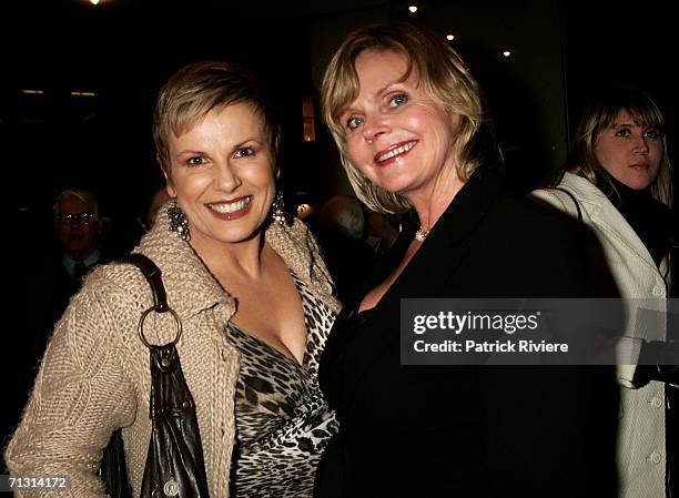 Entertainer Susie Elelman and businesswoman Fran McPherson attend the opening night of "The Woman in Black" at the Royal theatre June 28, 2006 in...