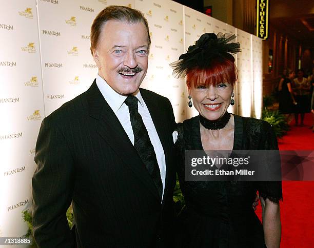 Singer Robert Goulet and his wife Vera arrive for the opening night of "Phantom - The Las Vegas Spectacular" at the Venetian Resort Hotel Casino June...