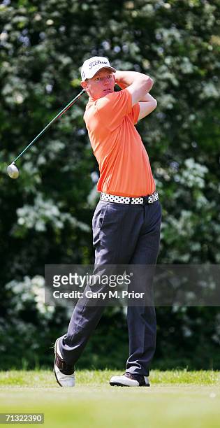 Daniel Gaunt of Australia during the second round of the Morson International Pro-am Challenge held at the Marriott Worsley Park Hotel & Country Club...