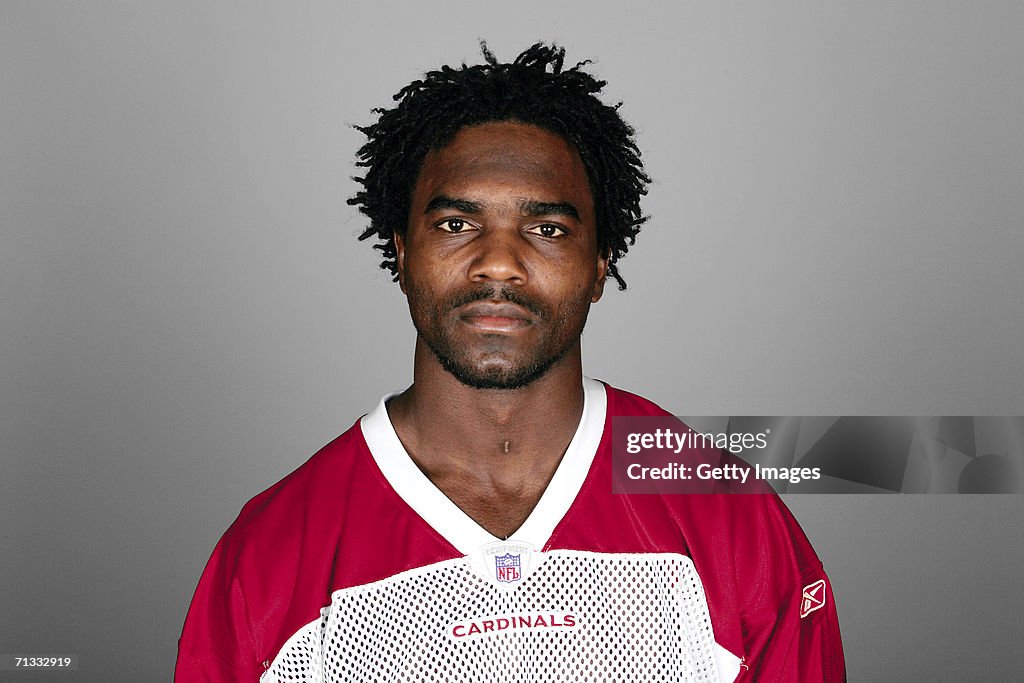 Edgerrin James Ab Routine Edgerrin James of the Arizona Cardinals poses for his 2006 NFL... News ...