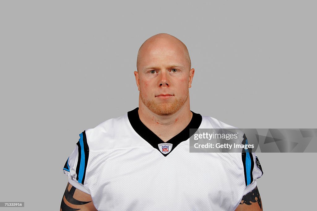 Mike Wahle of the Carolina Panthers poses for his 2006 NFL headshot