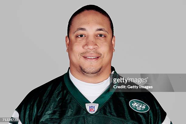 Eric Barton of the New York Jets poses for his 2006 NFL headshot at photo day in East Rutherford, New Jersey.
